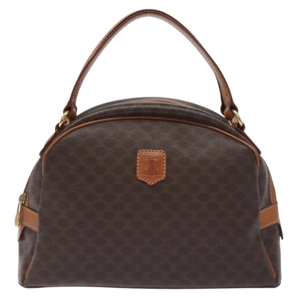 Celine Macadam Handbag Brown